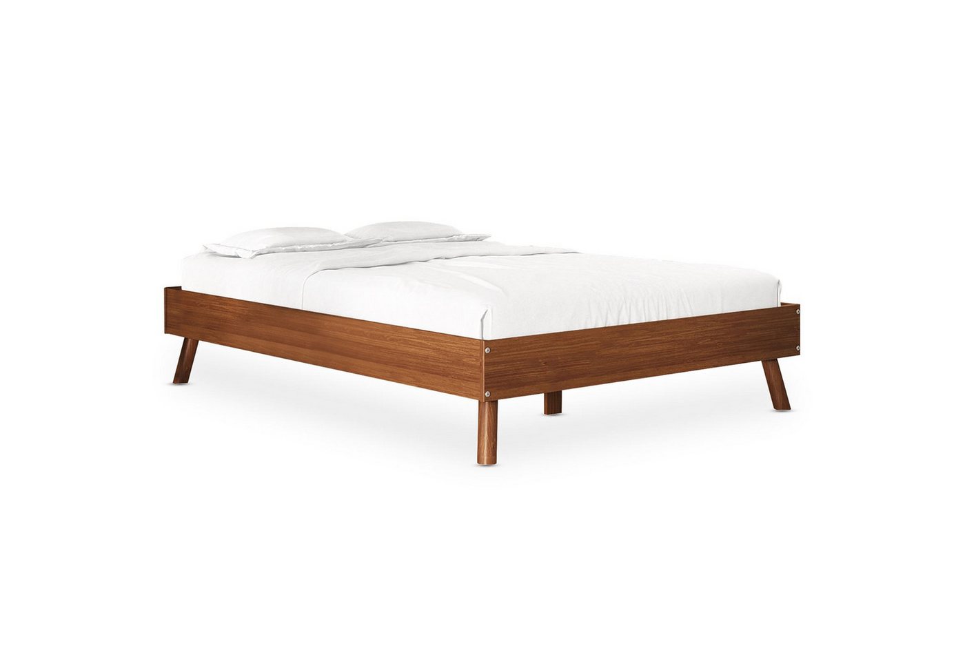 IDIMEX Futonbett KARRI, modernes Massivholzbett 140x190cm Kastanien farben – Bild 3 von 4
