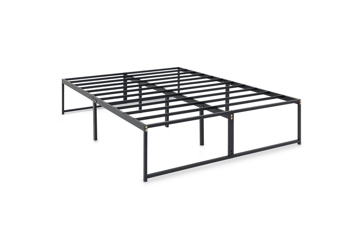 IDIMEX Futonbett SOVE, Bettgestell 140x190 cm aus Metall mit minimalistischem Design Schwarz – Bild 2 von 4