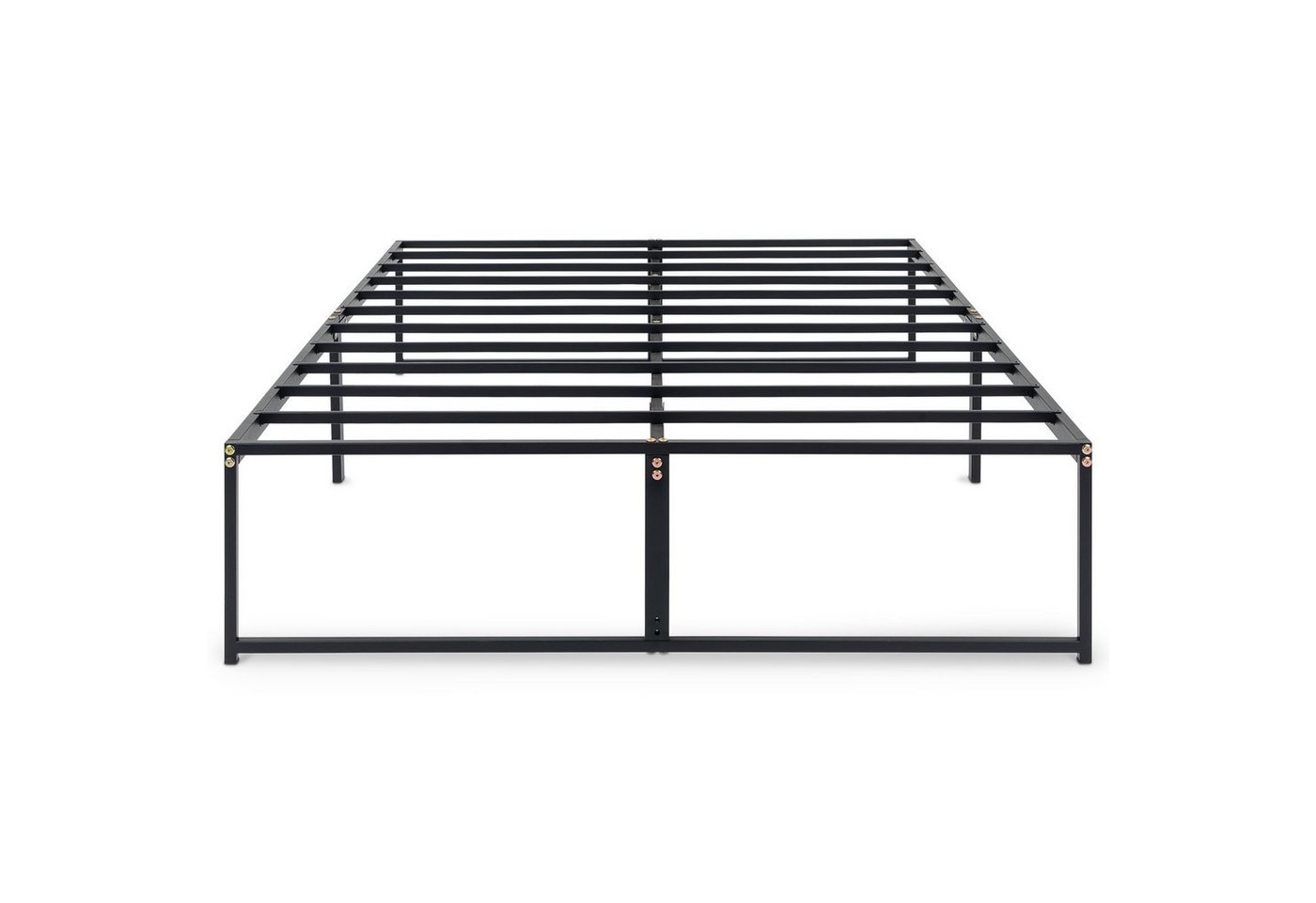 IDIMEX Futonbett SOVE, Bettgestell 140x190 cm aus Metall mit minimalistischem Design Schwarz – Bild 3 von 4