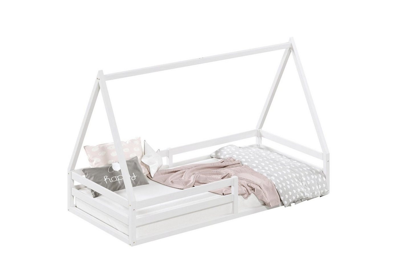 IDIMEX Hausbett SILA, Hausbett Tipibett Kinderbett Bett Kiefer 90 x 200 Montessori – Bild 5 von 5