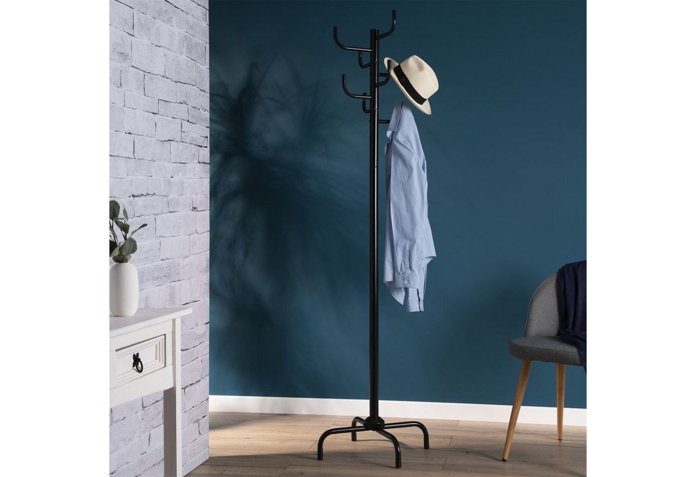 IDIMEX Kleiderständer KAKTUS, Kleiderständer Garderobenständer Standgarderobe Garderobe Metall mit 8 – Bild 5 von 5