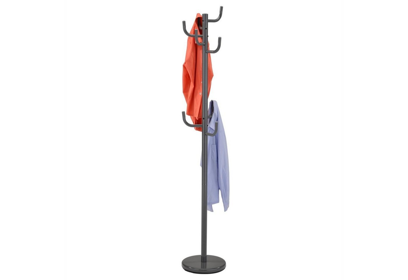 IDIMEX Kleiderständer MILA, Kleiderständer Standgarderobe Kleiderhaken in schwarz grau oder weiss – Bild 3 von 3