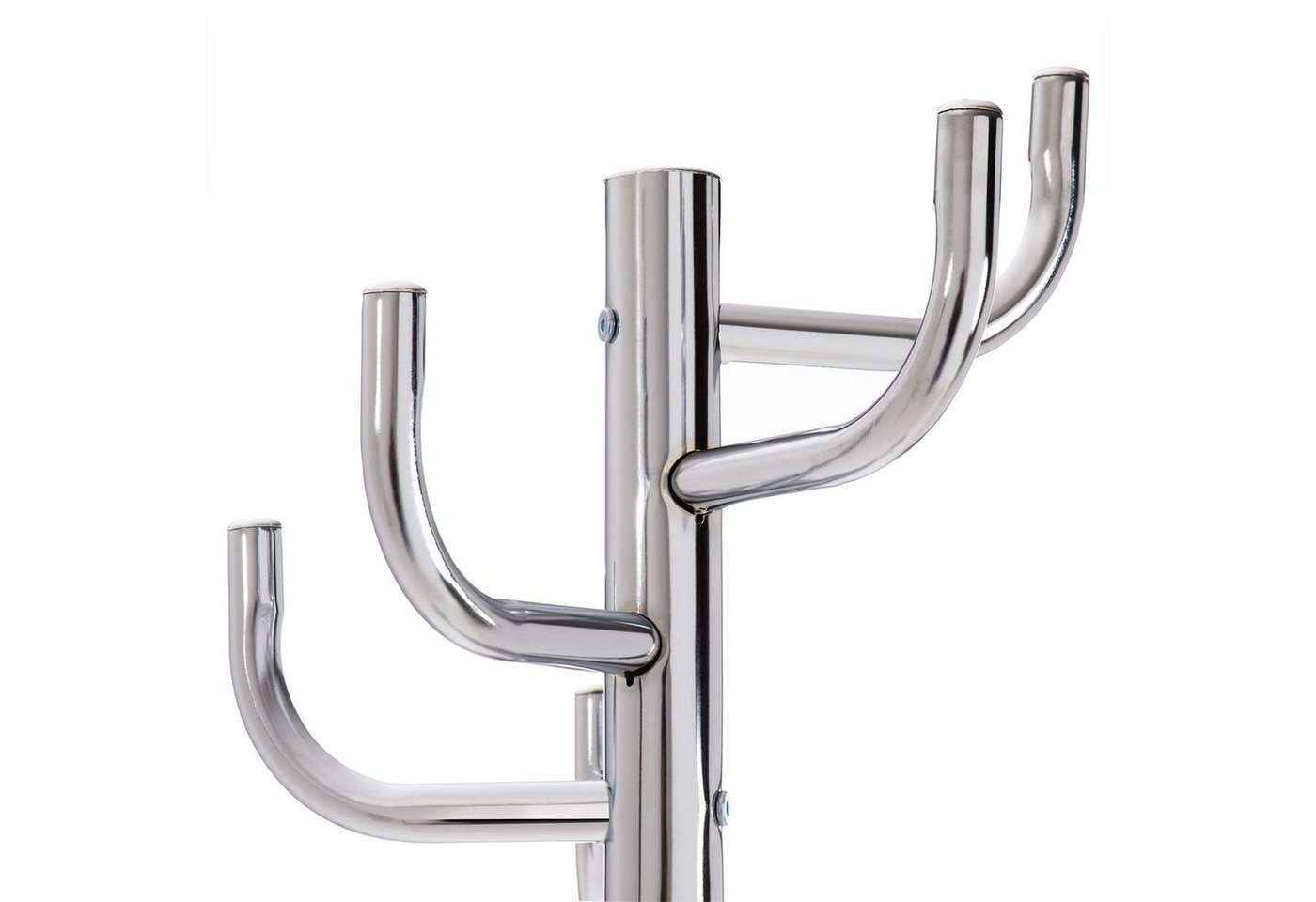 IDIMEX Kleiderständer MILA, Kleiderständer Standgarderobe Kleiderhaken in schwarz grau oder weiss – Bild 2 von 5