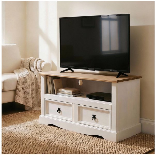 IDIMEX Lowboard CAMPO, TV Lowboard Mexiko Stil Fernsehtisch Kiefer massiv Fernsehschrank Me
