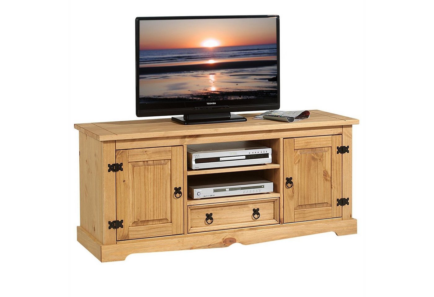 IDIMEX Lowboard TEQUILA, Lowboard TV-Board Fernsehtisch Kiefer 2 – Bild 2 von 5