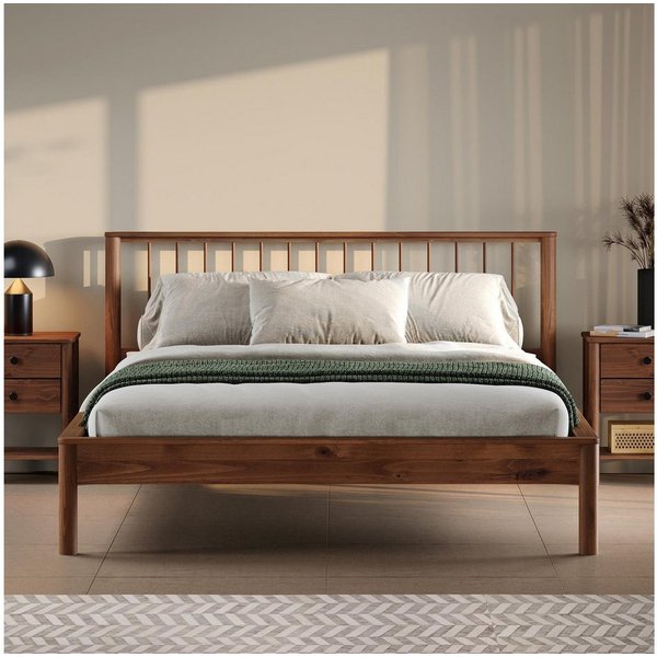 IDIMEX Massivholzbett APOANA, Doppelbett 140x200 Bett mit Lattenrost modernes Holzbett mit Kopfteil