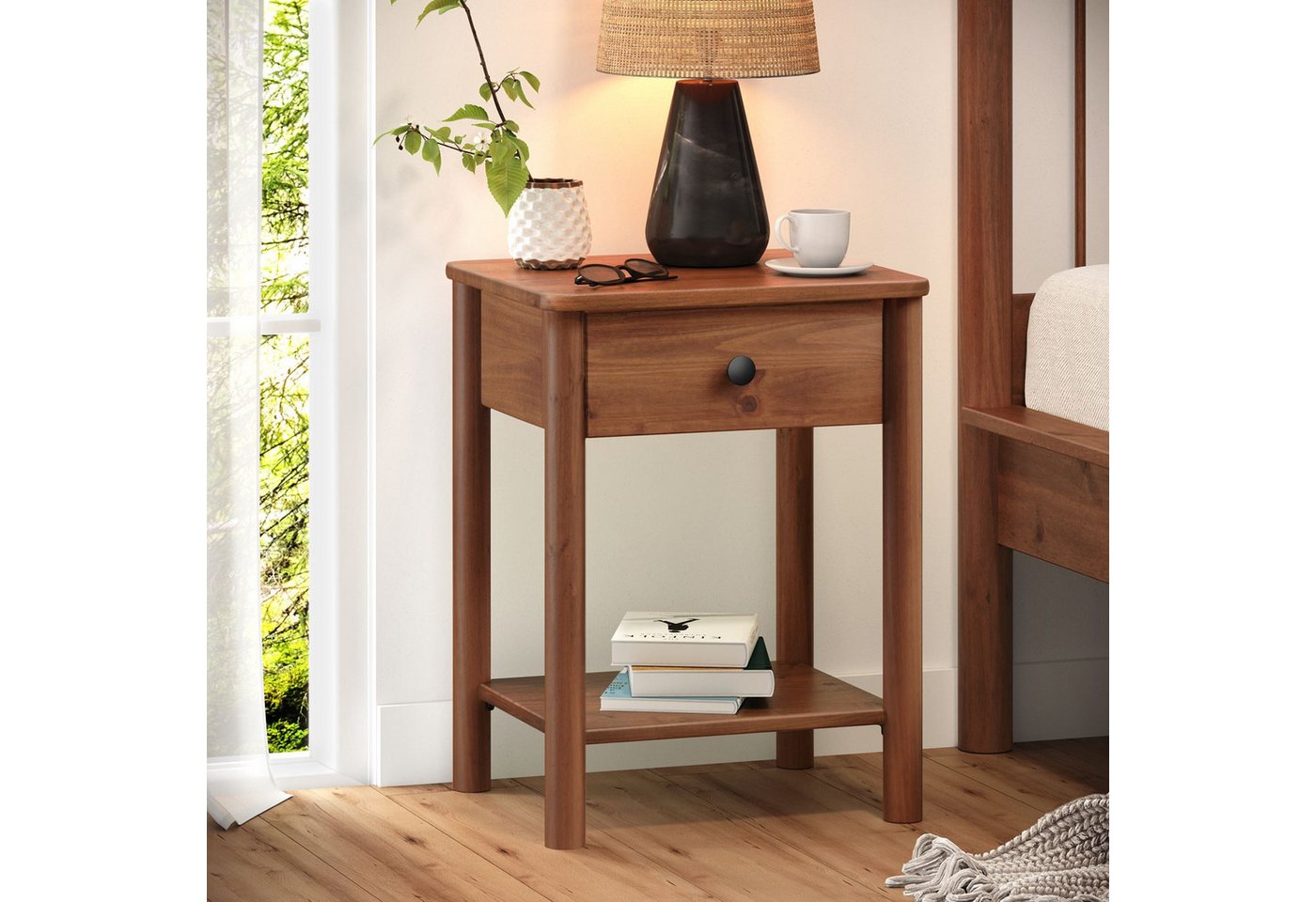 IDIMEX Nachtkommode APOANA, Nachttisch Nachtschrank modern Holz Nachtkommode skandinavisch – Bild 2 von 5