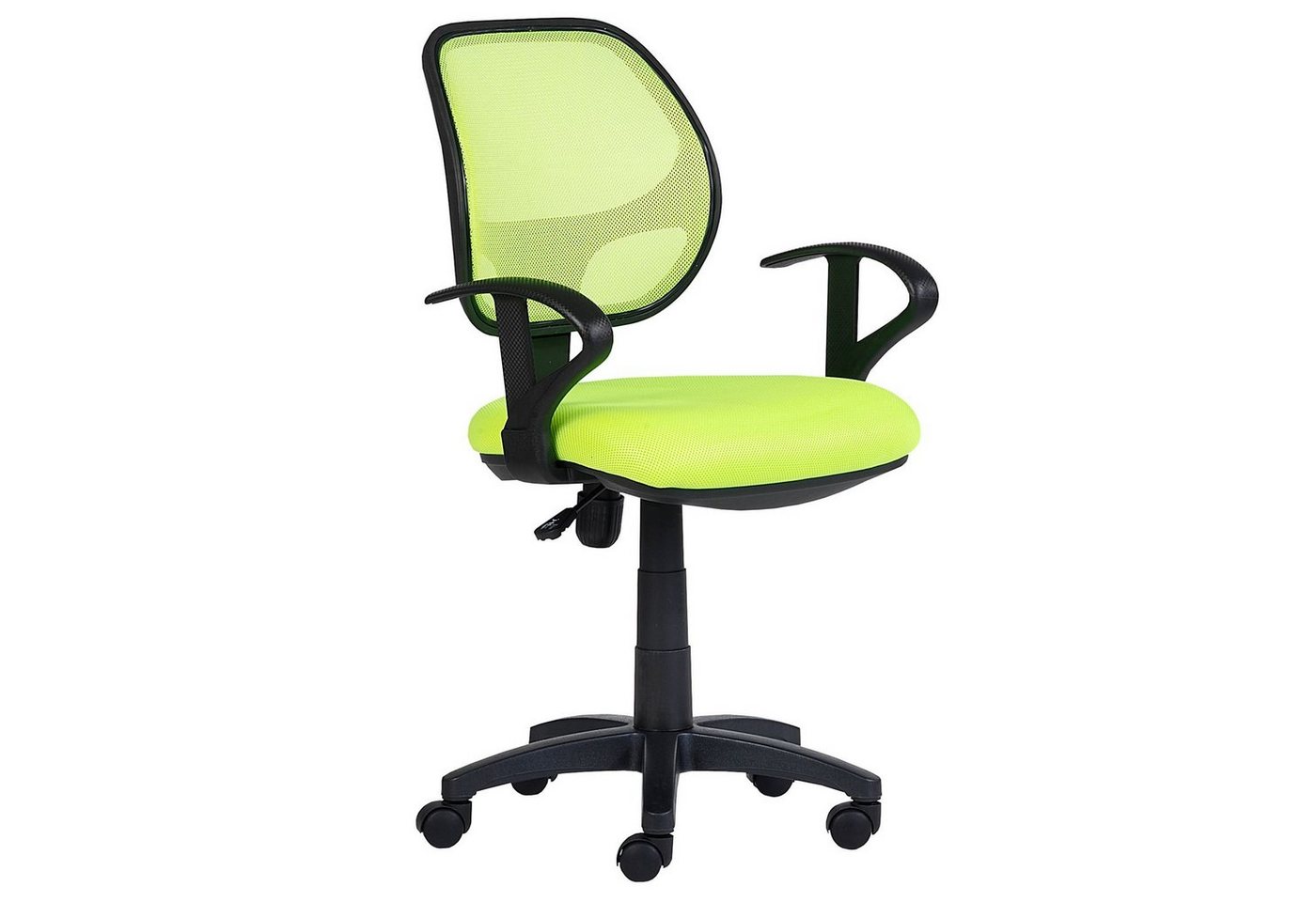 IDIMEX Schreibtischstuhl COOL, für Kinder ergonomisch und höhenverstellbar mit Armlehnen Grün – Bild 2 von 5