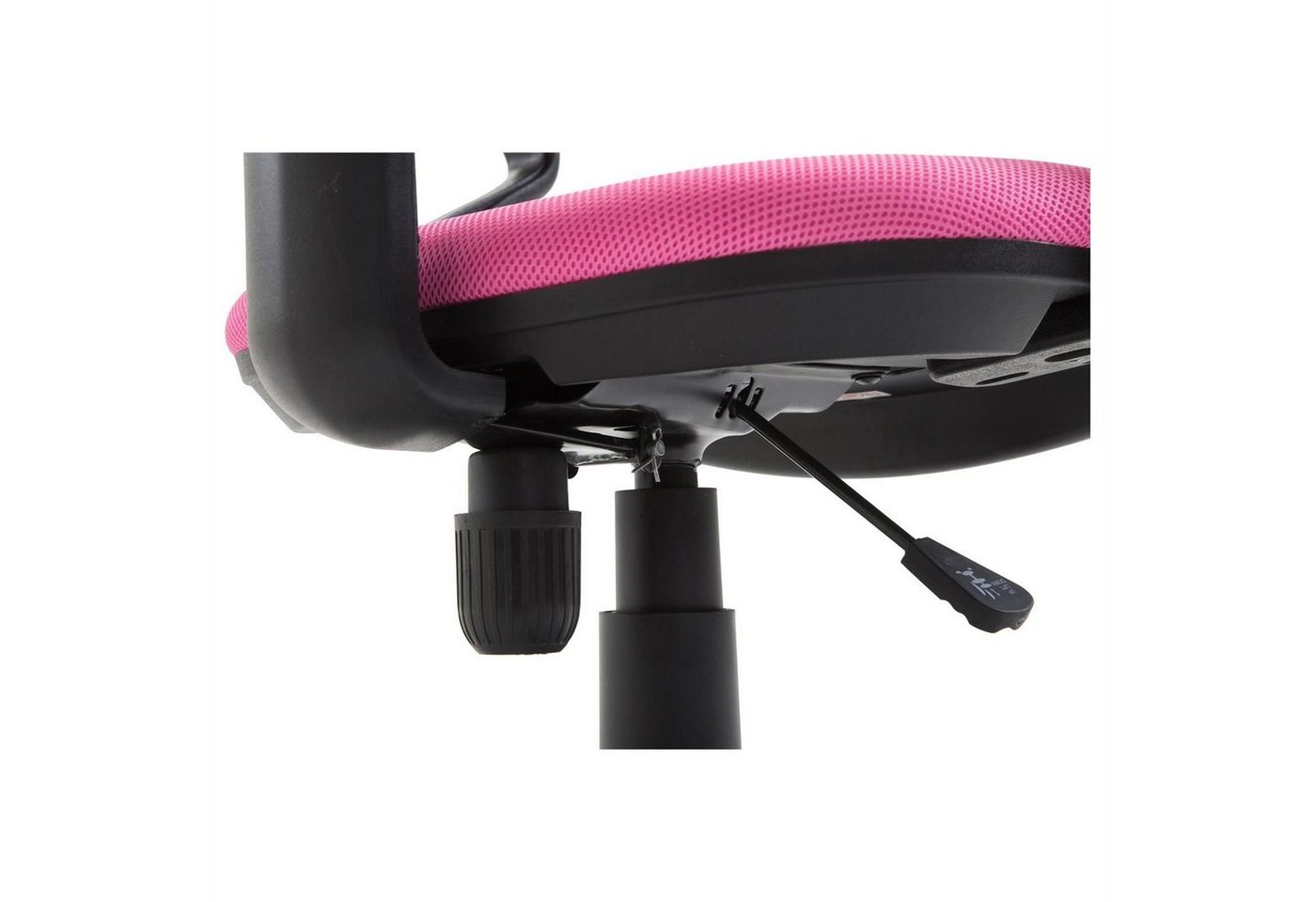 IDIMEX Schreibtischstuhl COOL, für Kinder ergonomisch und höhenverstellbar mit Armlehnen Pink – Bild 5 von 5