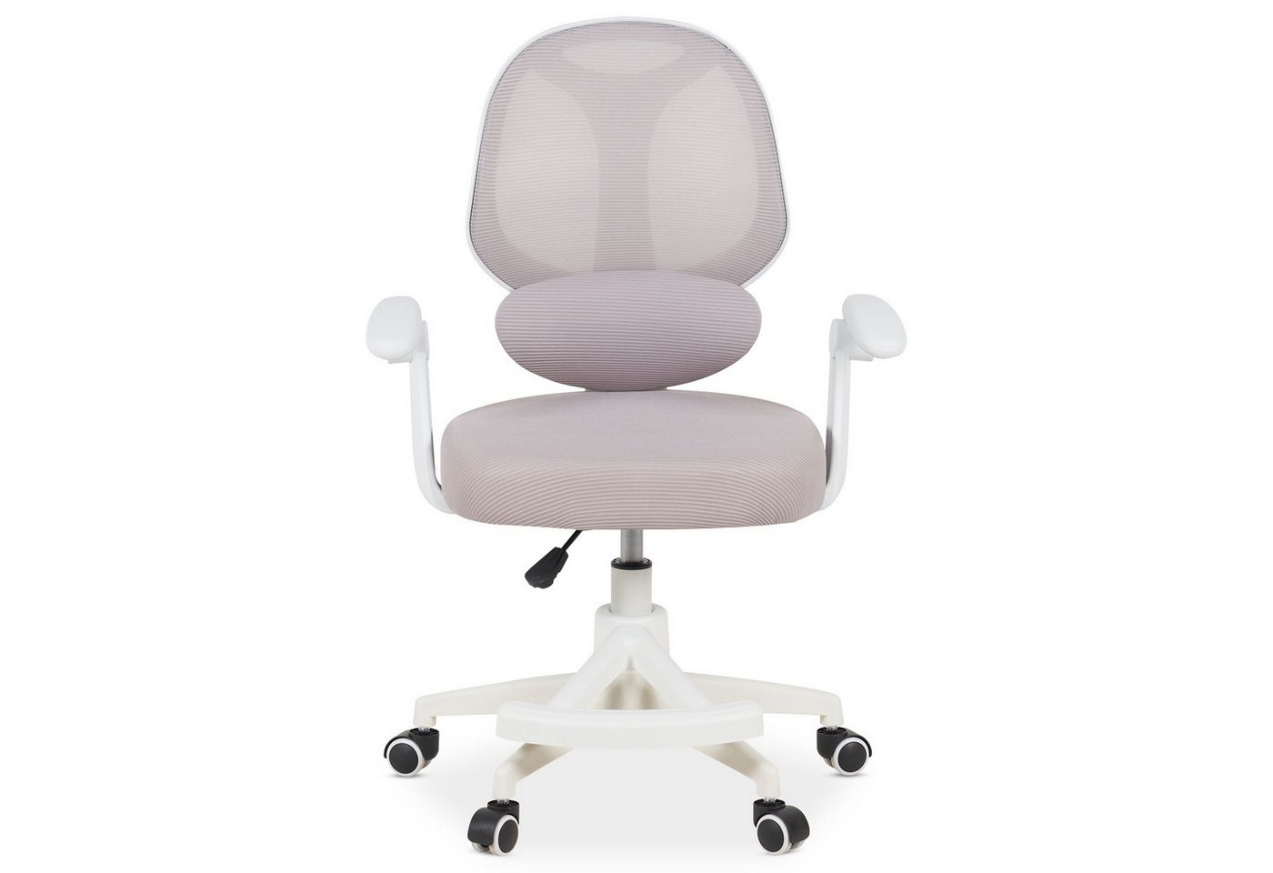 IDIMEX Schreibtischstuhl ISLA, Kinder Bürostuhl mit Fußstütze ergonomisch höhenverstellbar Grau – Bild 2 von 5