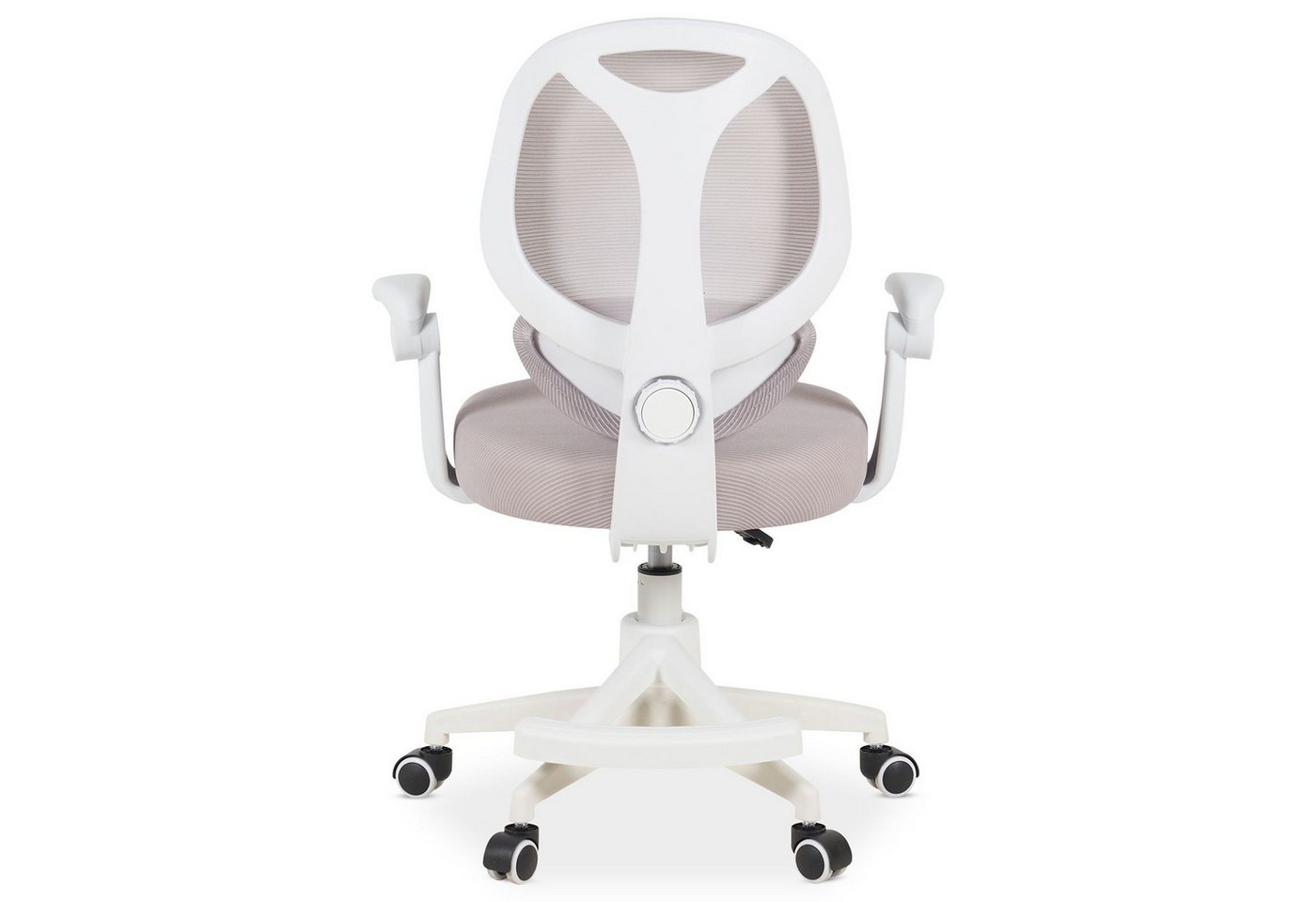 IDIMEX Schreibtischstuhl ISLA, Kinder Bürostuhl mit Fußstütze ergonomisch höhenverstellbar Grau – Bild 5 von 5