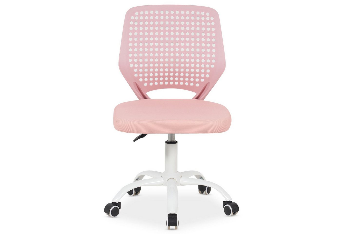 IDIMEX Schreibtischstuhl JADE, Bürostuhl für Kinder, höhenverstellbar mit Kunststofflehne Pink – Bild 2 von 5