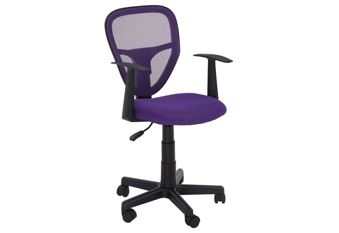 IDIMEX Schreibtischstuhl STUDIO, für Kinder, ergonomisch geformt, höhenverstellbar mit Armlehnen Lila – Bild 2 von 5