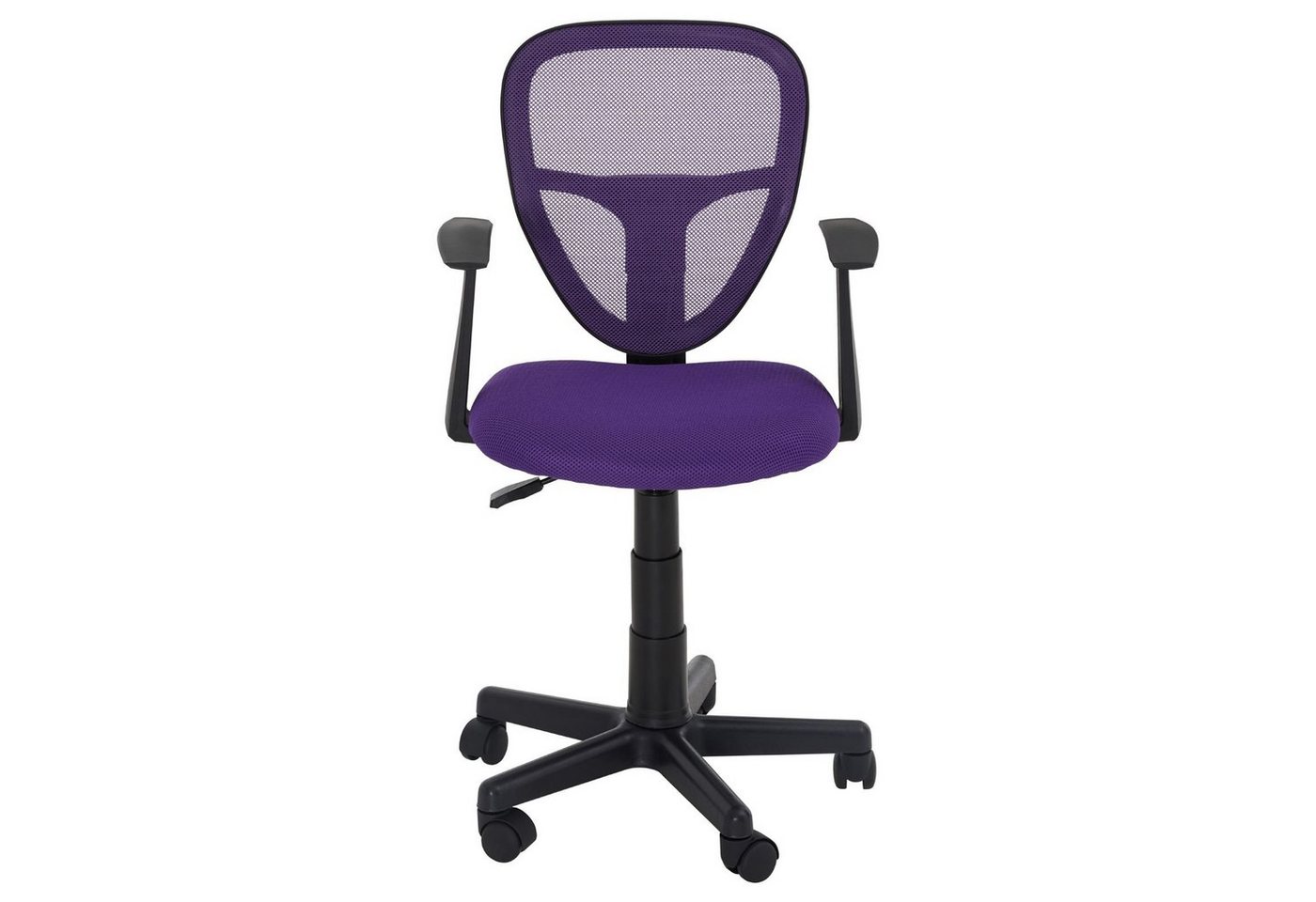 IDIMEX Schreibtischstuhl STUDIO, für Kinder, ergonomisch geformt, höhenverstellbar mit Armlehnen Lila – Bild 3 von 5