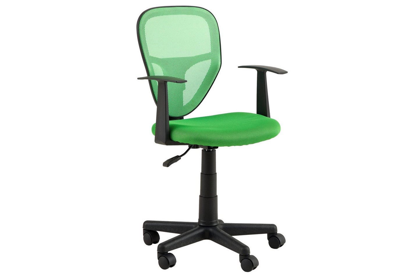 IDIMEX Schreibtischstuhl STUDIO, für Kinder, ergonomisch, höhenverstellbar mit Armlehnen Dunkelgrün – Bild 2 von 5