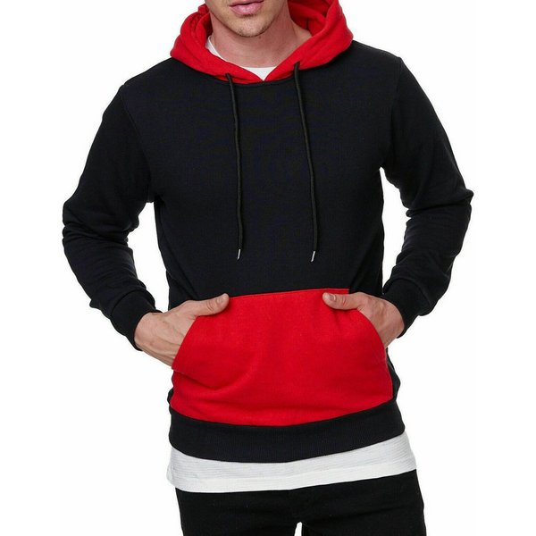 iKENNAS Hoodie Kapuzenpullover Hoodie sweatshirt Pullover Sweatjacke Pulli