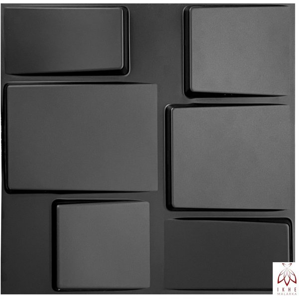 IKHEMalarka 3D Wandpaneel 3D Paneele PVC Kunststoffpaneele, BxL: 50,00x50,00 cm, 0,25 qm, (1 Stück, 3D Wandpaneele Deckenpaneele) hochwertige & harte PVC 3D Pla