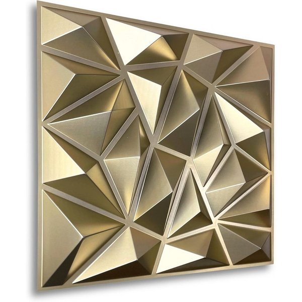 IKHEMalarka 3D Wandpaneel 3D Paneele PVC Kunststoffpaneele, BxL: 50,00x50,00 cm, 0,25 qm, (1 Stück, 3D Wandpaneele Deckenpaneele) hochwertige & harte PVC 3D Pla