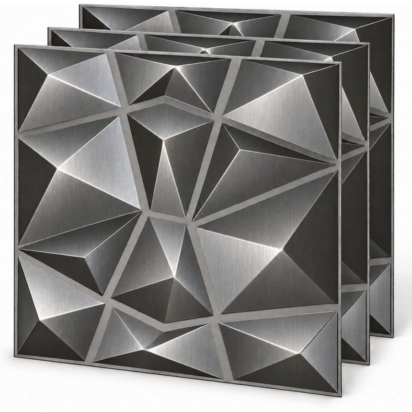 IKHEMalarka 3D Wandpaneel 3D Paneele PVC Kunststoffpaneele, BxL: 50,00x50,00 cm, 0,25 qm, (1 Stück, 3D Wandpaneele Deckenpaneele) hochwertige & harte PVC 3D Pla