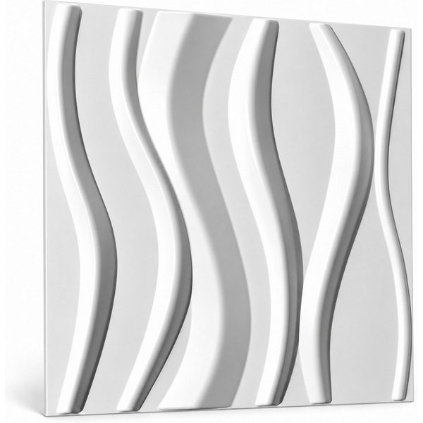 IKHEMalarka 3D Wandpaneel 3D Paneele PVC Kunststoffpaneele, BxL: 50,00x50,00 cm, 0,25 qm, (1 Stück, 3D Wandpaneele Deckenpaneele) hochwertige & harte PVC 3D Pla