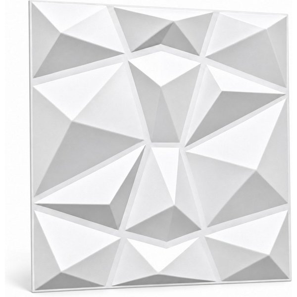 IKHEMalarka 3D Wandpaneel 3D Paneele PVC Kunststoffpaneele, BxL: 50,00x50,00 cm, 0,25 qm, (1 Stück, 3D Wandpaneele Deckenpaneele) hochwertige & harte PVC 3D Pla