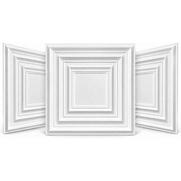 IKHEMalarka 3D Wandpaneel 3D Paneele PVC Kunststoffpaneele, BxL: 50,00x50,00 cm, 0,25 qm, (1 Stück, 3D Wandpaneele Deckenpaneele) hochwertige & harte PVC 3D Pla