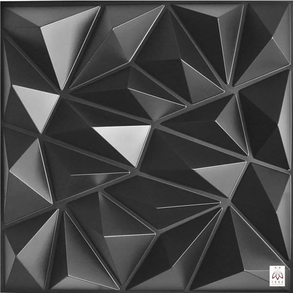 IKHEMalarka 3D Wandpaneel 3D Paneele PVC Kunststoffpaneele, BxL: 50,00x50,00 cm, 0,25 qm, (1 Stück, 3D Wandpaneele Deckenpaneele) hochwertige & harte PVC 3D Pla