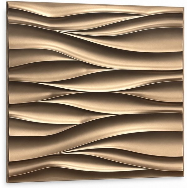 IKHEMalarka 3D Wandpaneel 3D Paneele PVC Kunststoffpaneele, BxL: 50,00x50,00 cm, 0,25 qm, (1 Stück, 3D Wandpaneele Deckenpaneele) hochwertige & harte PVC 3D Pla