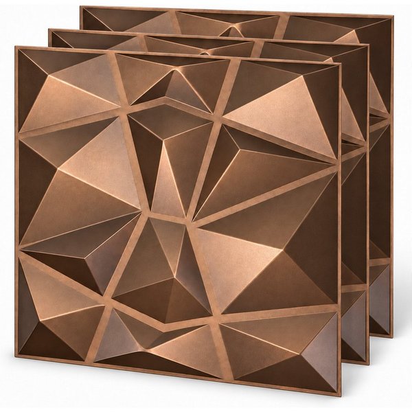 IKHEMalarka 3D Wandpaneel 3D Paneele PVC Kunststoffpaneele, BxL: 50,00x50,00 cm, 0,25 qm, (1 Stück, 3D Wandpaneele Deckenpaneele) hochwertige & harte PVC 3D Pla