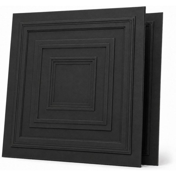 IKHEMalarka 3D Wandpaneel aus Polystyrol Styropor XPS 2m² = 8 Stück, BxL: 50,00x50,00 cm, 0,25 qm, (Platten XPS, Polystyrol Paneele) Paneelen für Decke & Wand