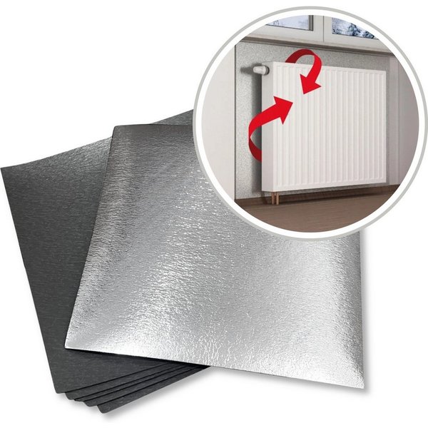 IKHEMalarka Dämmplatte Heizkörper-Isolierplatten Isolierung Dämmung Isoliermatte, (Styropor Polystyrol XPS mit PET-Folie, 2 Quadratmeter), Hinter Heizkörper für