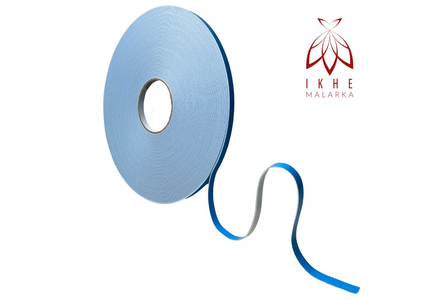 IKHEMalarka Doppelklebeband Extra Stark doppelseitiges Klebeband (1-St., 1 stück = 45 Meter lang) Universal für leichte Objekte - Artikel/Breite 9 mm, Dicke 1 m – Bild 4 von 4