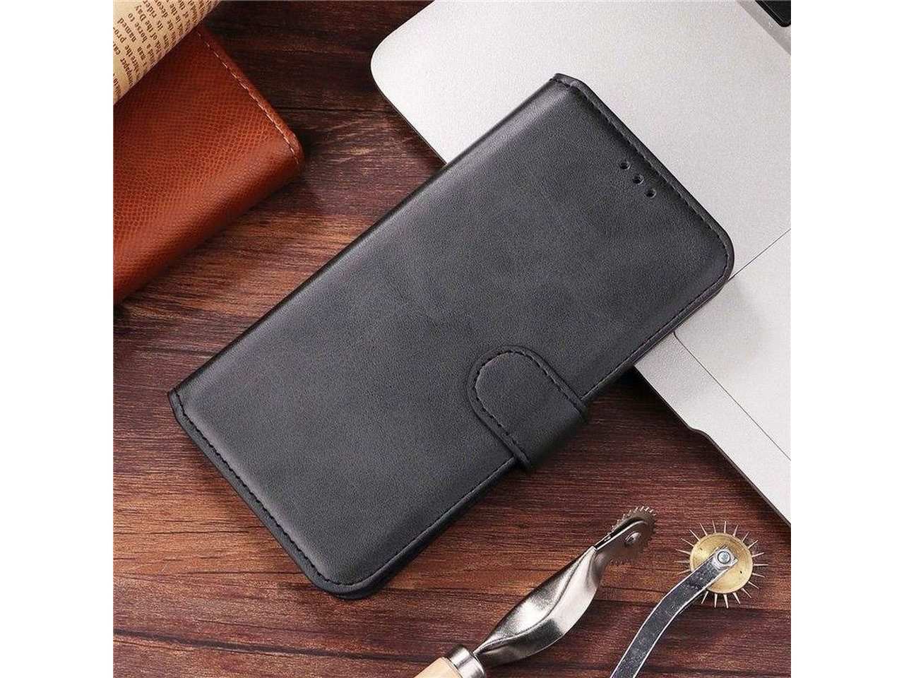 IKHEMalarka Handyhülle fur Apple iPhone 12,13,14,15 Schutzhülle Handy Tasche, Premium Leder – Bild 4 von 5