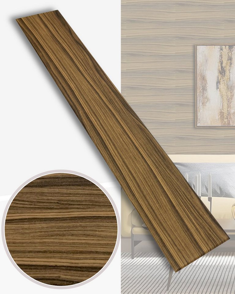 IKHEMalarka Wandpaneel Deckenpaneele Styropor Polystyrol XPS Decke Wand, BxL: 16,7x100 cm, 0,16 qm, (0.167m², 1-tlg., 1 Stück = 100x16,7cm x 3mm Materialstärke) – Bild 2 von 5