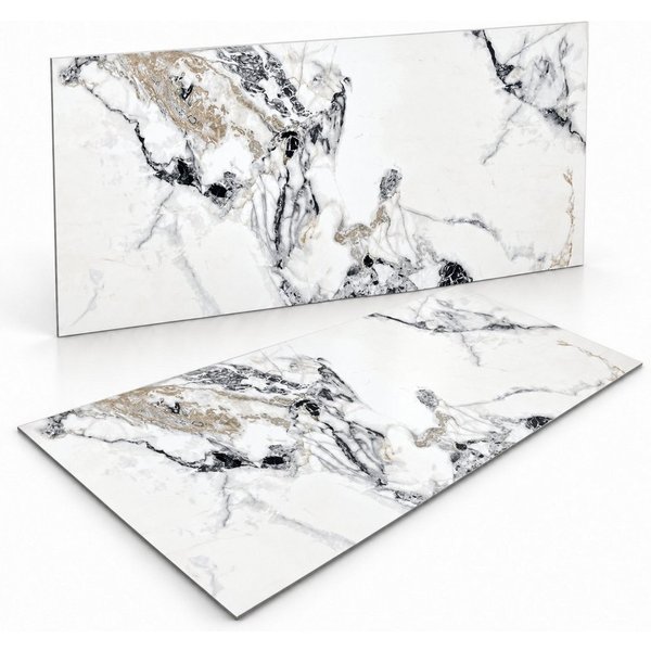 IKHEMalarka Wandpaneel Marmoroptik – Hochwertige PVC Wandverkleidung, BxL: 60x120 cm, 0,72 qm, (0,72m², 1 Stück) Alternative zu Fliesen & Marmor