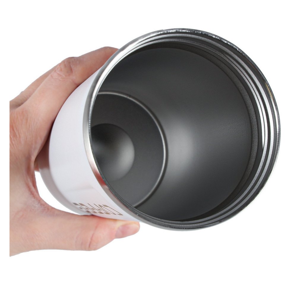 Ikonka Thermobecher Smart Thermobecher mit LED-Temperaturanzeige 500 ml – Schwarz / Weiß, LED-Temperaturanzeige im Deckel Doppelwandige Vakuumisolierung – Bild 5 von 5