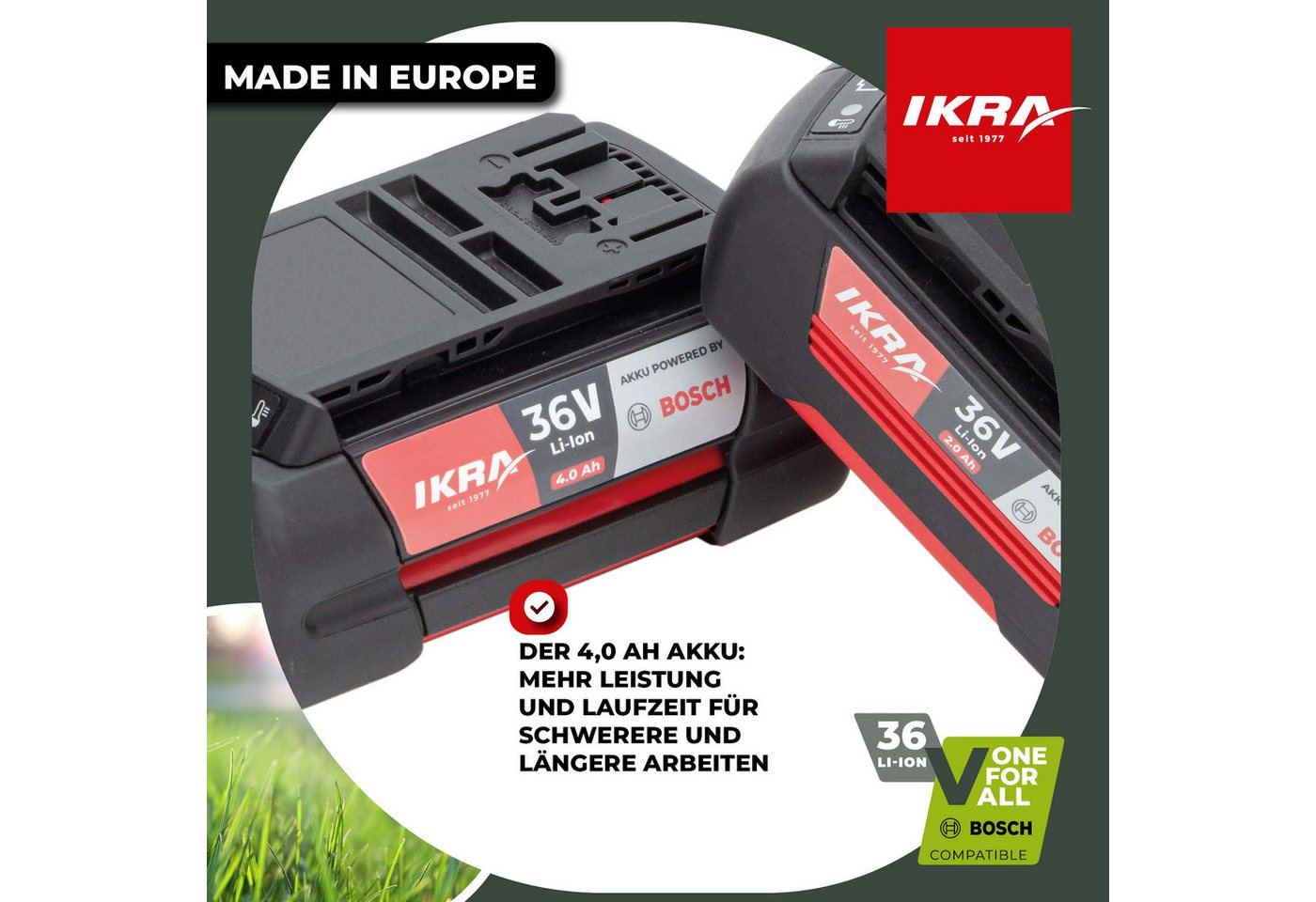 ikra GmbH IKRA BOSCH 36V Akku 4000 mAh, 36 V (4,0 Ah) – Bild 3 von 5