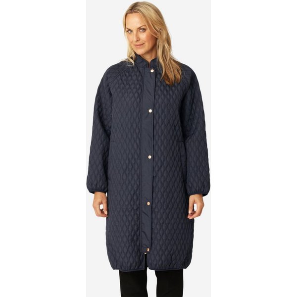 Ilse Jacobsen Steppjacke ALLY06 Modischer Oversize-Steppmantel mit Stehkragen und Raglanärmeln
