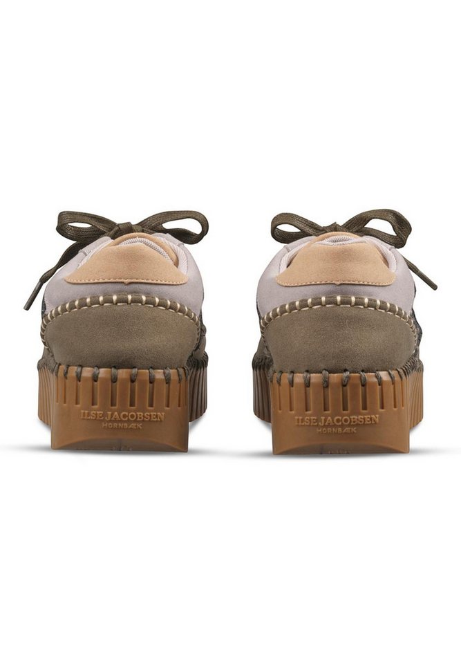 Ilse Jacobsen TULIP4500 Sneaker Bouclé, Materialmix, Keilsohle, Farbblocking – Bild 5 von 5
