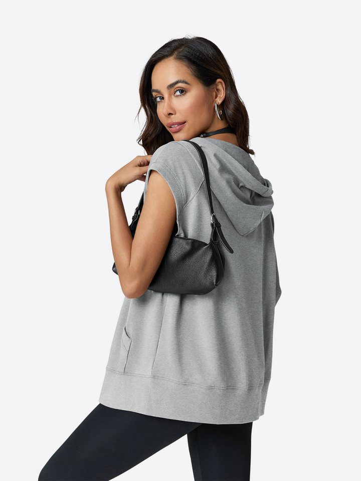 Imily Bela Kapuzenpullover Damen ärmelloses Top mit Reißverschluss (Packung, 1-tlg., 1per-Pack) mit Kapuze – Bild 2 von 5
