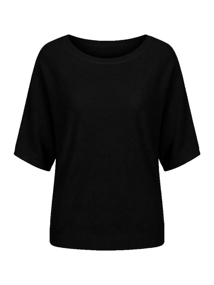 Imily Bela Kurzarmpullover Damen T-Shirt mit Fledermausärmeln (Packung, 1-tlg., 1per-Pack) Halbarm – Bild 5 von 5