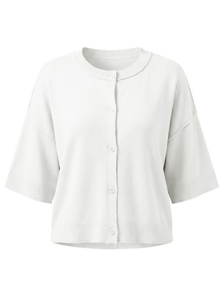 Imily Bela Strickjacke Damen Kurze Strickjacke (Packung, 1-tlg., 1per-Pack) mit Knöpfen – Bild 5 von 5