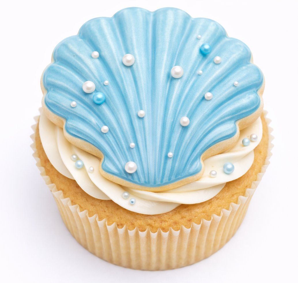 immer Muffinform Edelstahl Backform-Set Muffinblech 12 Muffin/Cupcake- und 12 Muscheln, (Muffinblech-Set 2-tlg) – Bild 2 von 5