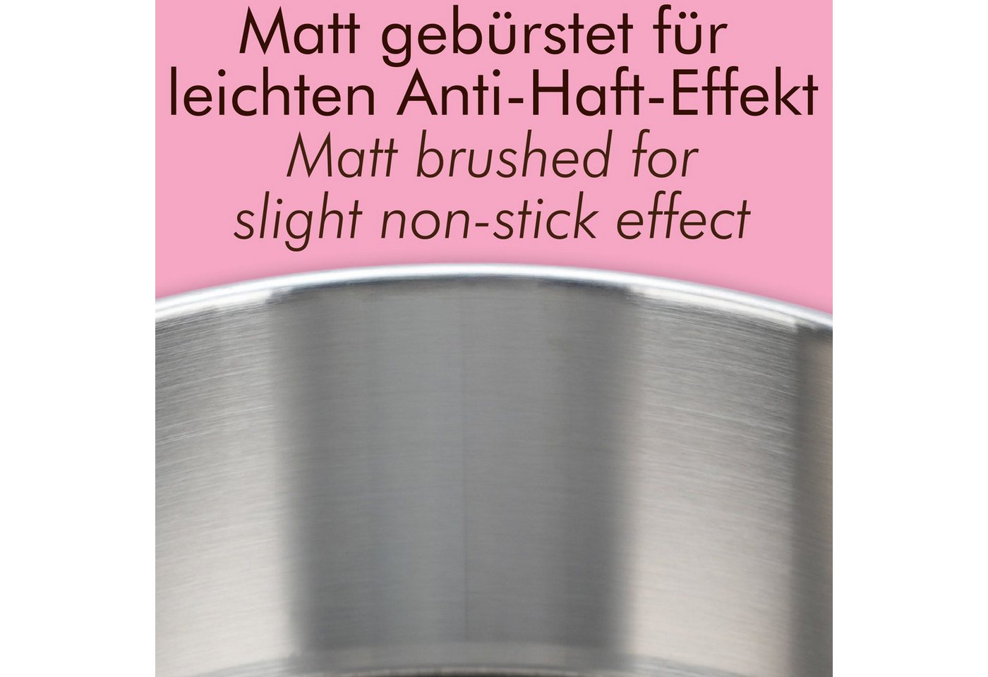 immer Springform Kuchenform Edelstahl Backform unbeschichtet PFAS-frei 25 cm, (2-tlg) – Bild 5 von 5