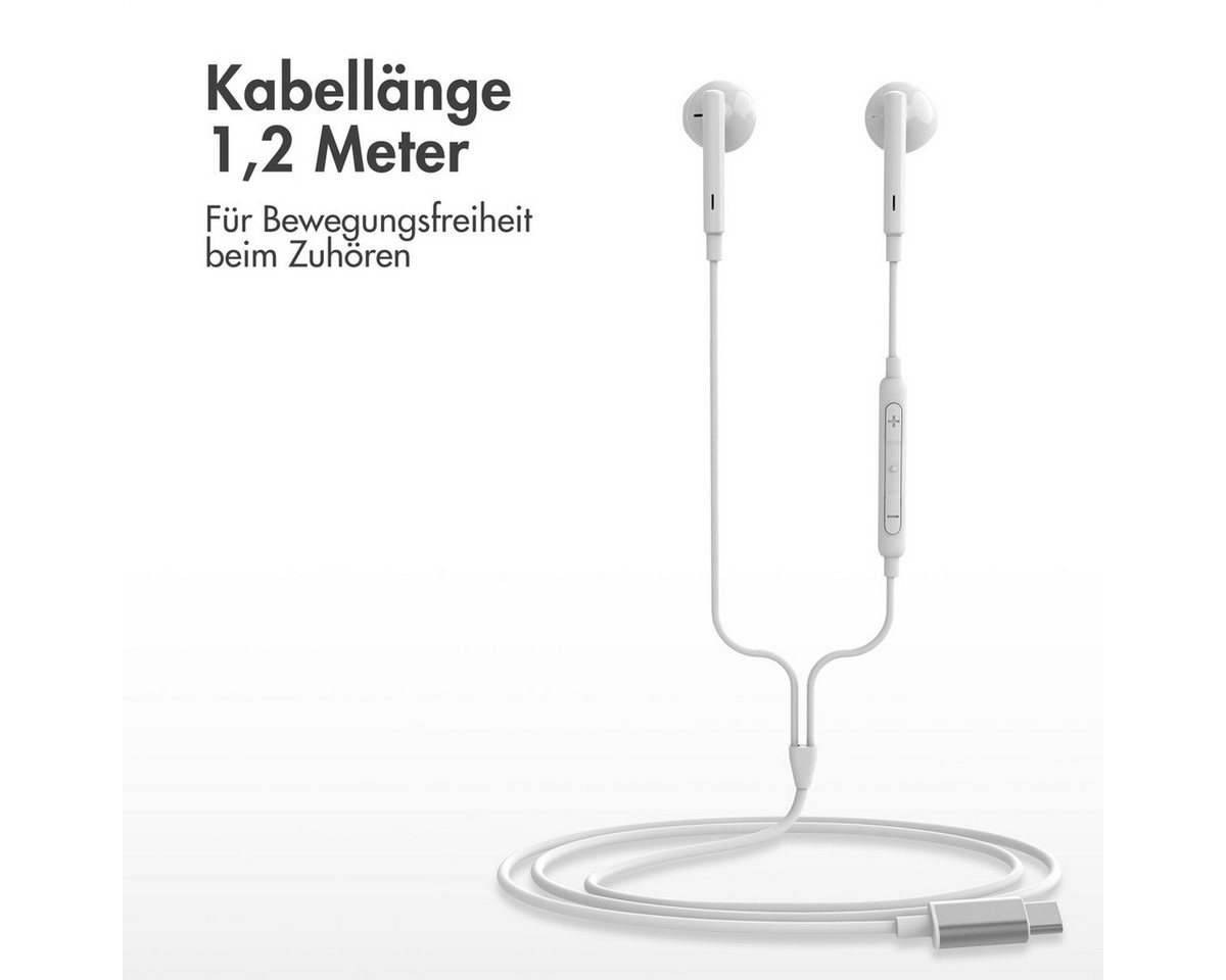 imoshion imoshion Kopfhörer - Kabelgebundene Kopfhörer - USB-C Anschluss - Weiß In-Ear-Kopfhörer – Bild 3 von 5