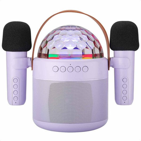 imoshion imoshion Sing & Shine Karaoke-Set - Lautsprecher und 2 Mikrofone - Lav Karaoke-Maschine