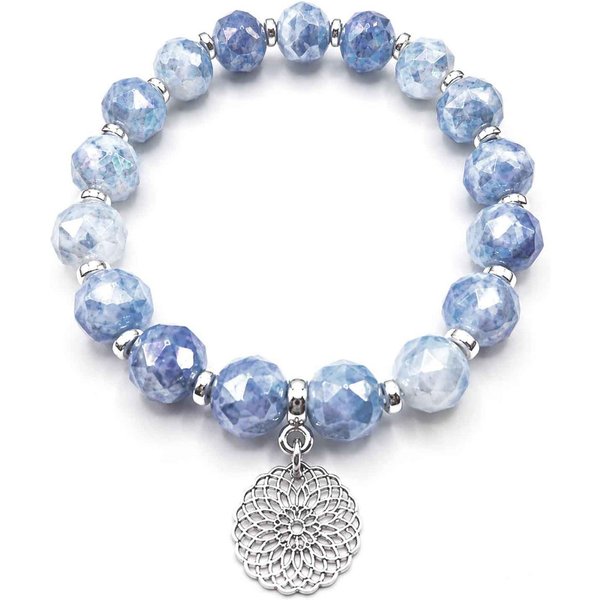 Impala Perlenarmband Nadja mit facettierten Glasperlen & Anhänger