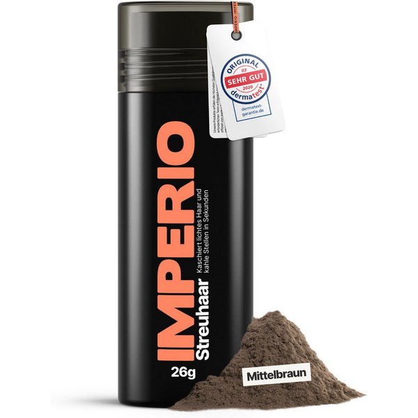 IMPERIO Haarpuder Streuhaar zur Haarverdichtung & vollem Haar in Sekunden - 26g
