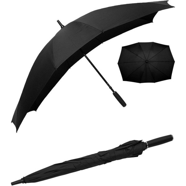 Impliva Langregenschirm Falcone® XXL rechteckiger Regenschirm für zwei, außergewöhnlich
