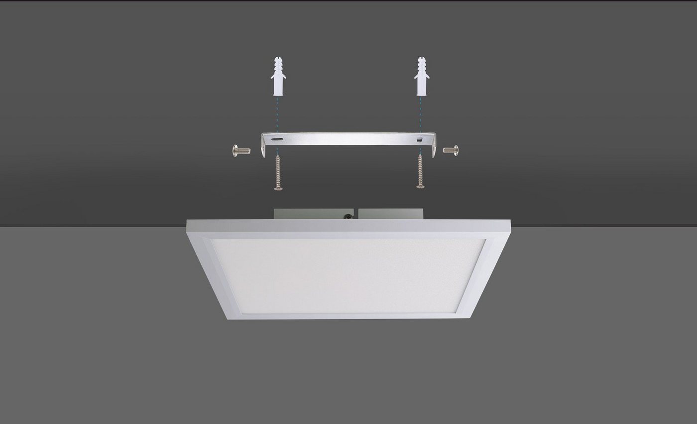 IMPTS LED Deckenleuchte Panel Deckenlampe mit Fernbedienung Ultraflach, Dimmbar Farbwechse, Dimmfunktion, LED fest integriert, Tageslichtweiß, Warmweiß, Kaltwei – Bild 4 von 5